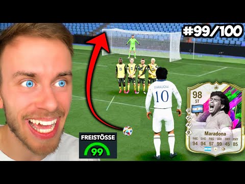 98er Diego Maradona - ABER FREISTÖßE bestimmen sein Team! 🎯⚽️
