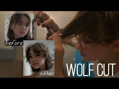 снова подстригла волосы / wolf cut