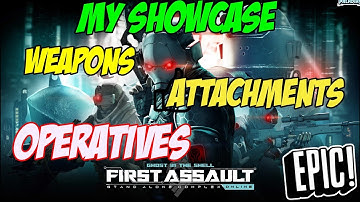 Showcase of my weapon and mods ghost in the shell first assault