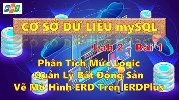 #COM2012 Lab 2 Bài 1 Phân Tích Bài Quản Lý Bất Động Sản Vẽ ERD Trên ERDPlus
