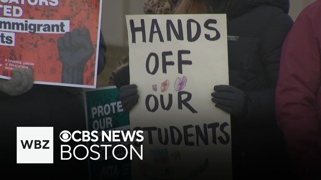 Waltham teachers hold rally in support of immigrant students