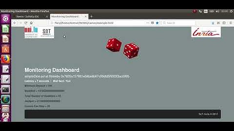 Dashboard: Monitoring a Deployed Smart Contract