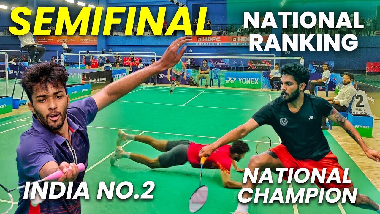 RAGHU M VS DARSHAN PUJARI- NATIONAL RANKING BADMINTON TOURNAMENT MEN'S SINGLES SEMI - BANGLORE