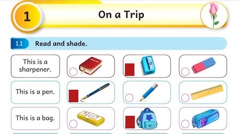 2nd std mottu  English work book answers // term 2 // On a trip