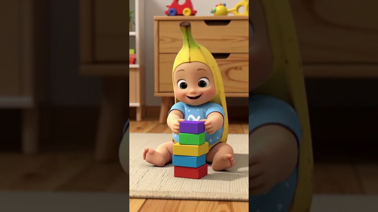 Ai Slop Peeled Banana Baby Playing With Blocks Toys 