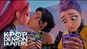 K-Pop Demon hunters: where Zoey and Mira kissess (Parody)