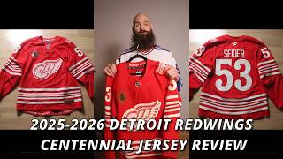 2025 -2026 Detroit Redwings Centenntial Jersey Unboxing and Review