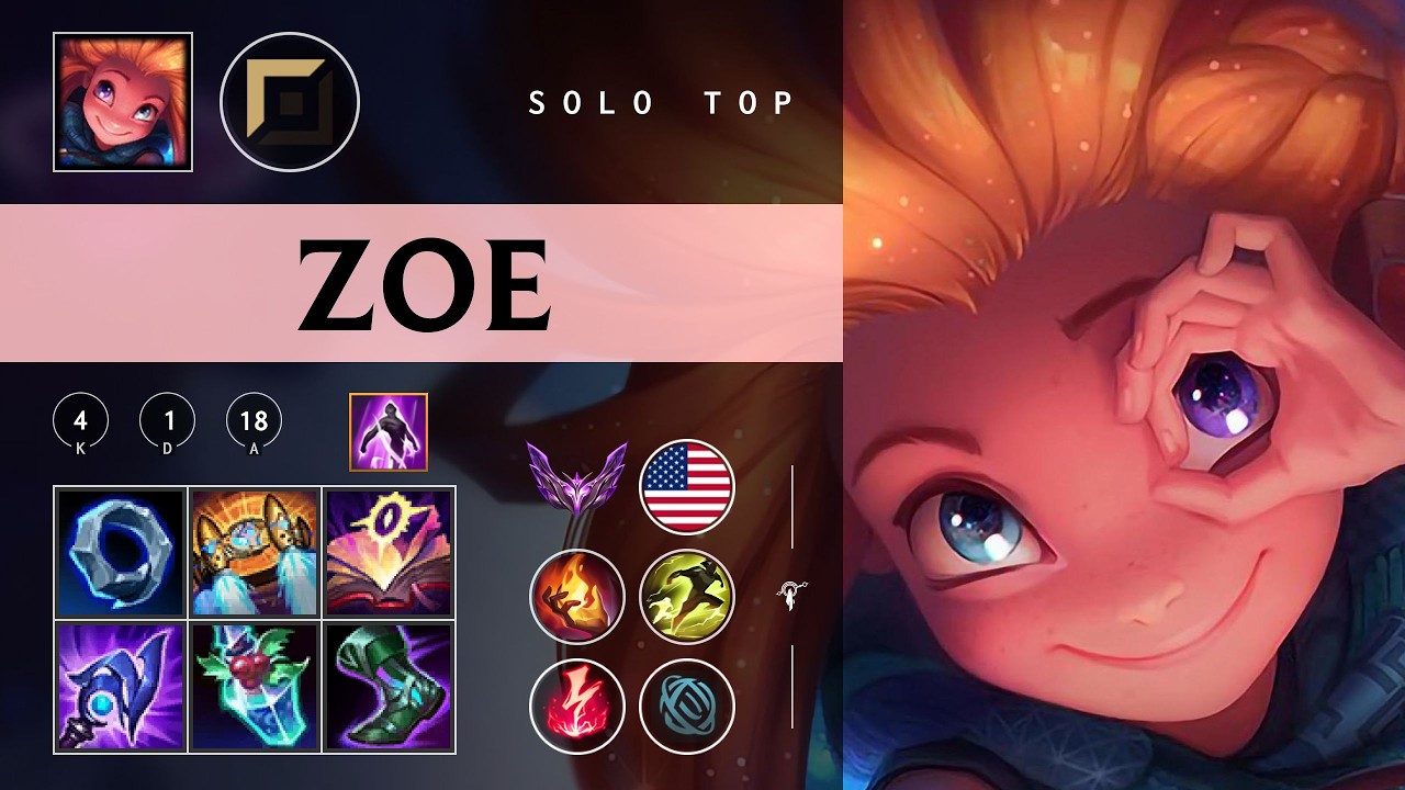 Zoe Top vs Irelia - NA Master Patch 26.05