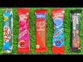 ASMR Most Popular Chocolates / lots of colorful rainbow lollipops candies /unpacking surprise egg
