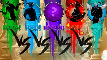 ||NOOB VS PRO VS HACKER VS EVIL VS GOD||-SHADOW FIGHT 2