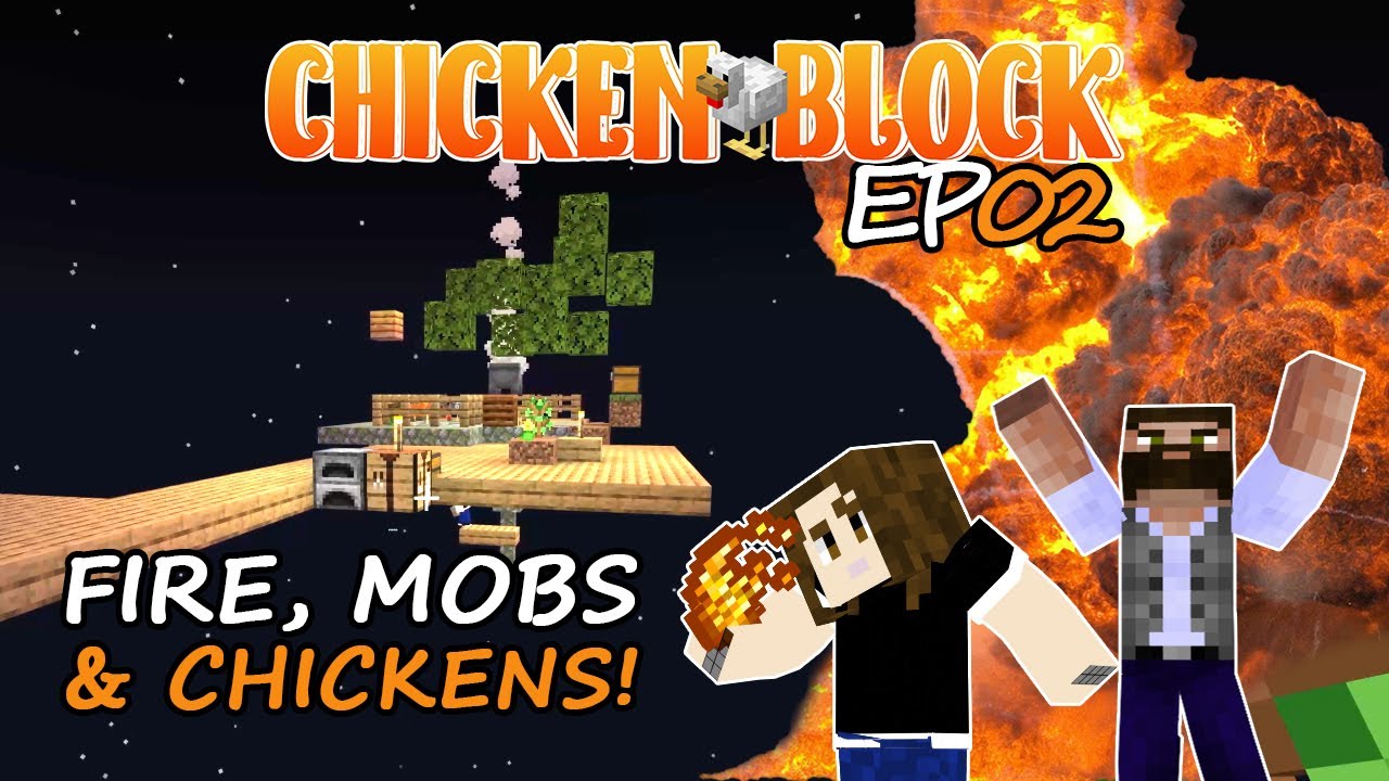 Chicken Blockd Java Chicken Block mob farm! Ish. | Chicken Block Ep02 - YouTube