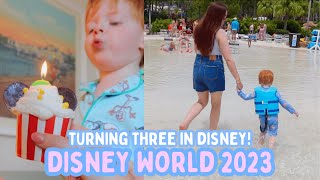 DISNEY WORLD VLOGS 2023! Turning THREE in Disney World! Typhoon Lagoon & Epcot Extra Magic Hours! ad