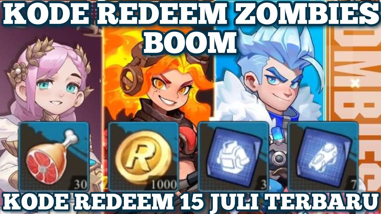 Kode Redeem Zombies Boom 15 Juli 2024 ! Gift Code Zombies Boom Terbaru ...
