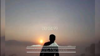 Maroon5-memories || story WA terbaru.