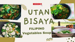 Watering | Harvesting | Organic Vegetables Garden | Cooking Utan Bisaya  Filipino Vegetables Soup