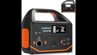 Portable Power Station, 300W Power Generator 266wh Camping Lithium Battery, Power Station