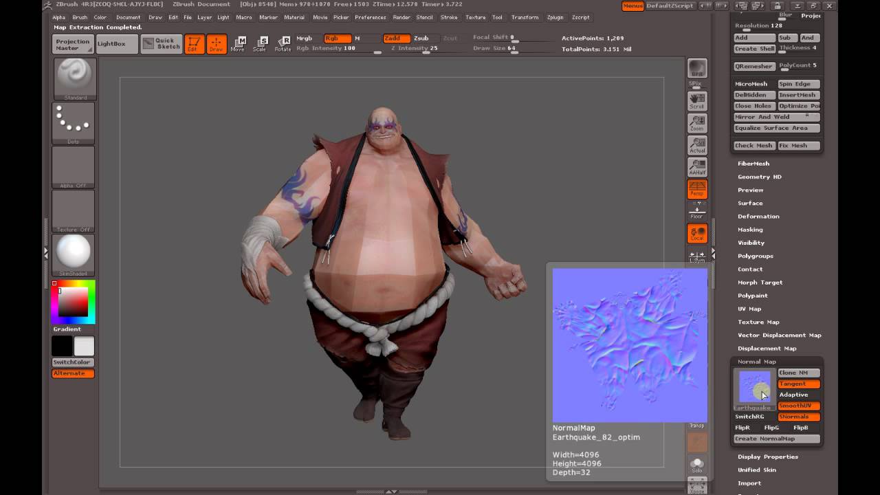 moving a model from zbrush to blender