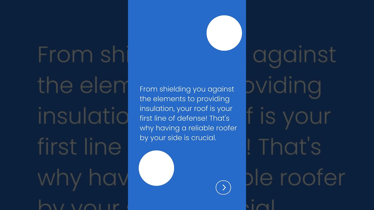 Your roof is the first line of defense against the elements!