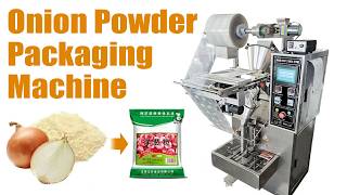 Automatic onion powder packaging machine | Powder filling and packaging machine for food plannt