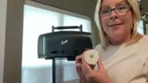 How to load Kimberly Clark twin JRT dispenser