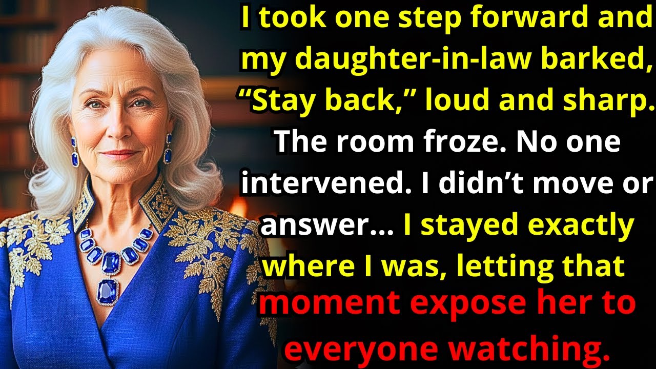 I Took One Step Forward and My Daughter-In-Law Barked: “Stay Back” I Didn’t Move