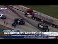 FNN: Big Rig Crashes Into MULTIPLE Cars During POLICE CHASE, Ends in FIERY CRASH and Police Standoff