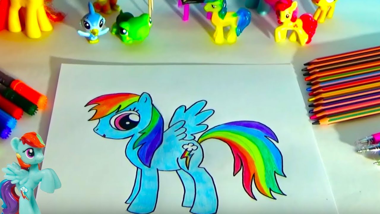 Cum Sa O Desenezi Si Colorezi Pe Rainbow Dash Din Micii Ponei Cc