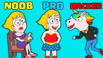NOOB vs PRO vs HACKER - Save The Girl