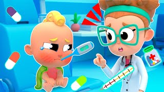 Going to the Doctor Song 🏥 Baby is Sick! Nursery Rhymes for Kids - Miliki Family