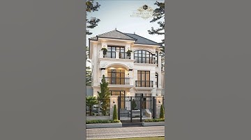 Mẫu biệt thự đẹp 3 tầng tân cổ điển tinh tế đến từng chi tiết #bietthudep #xuhuongyoutube