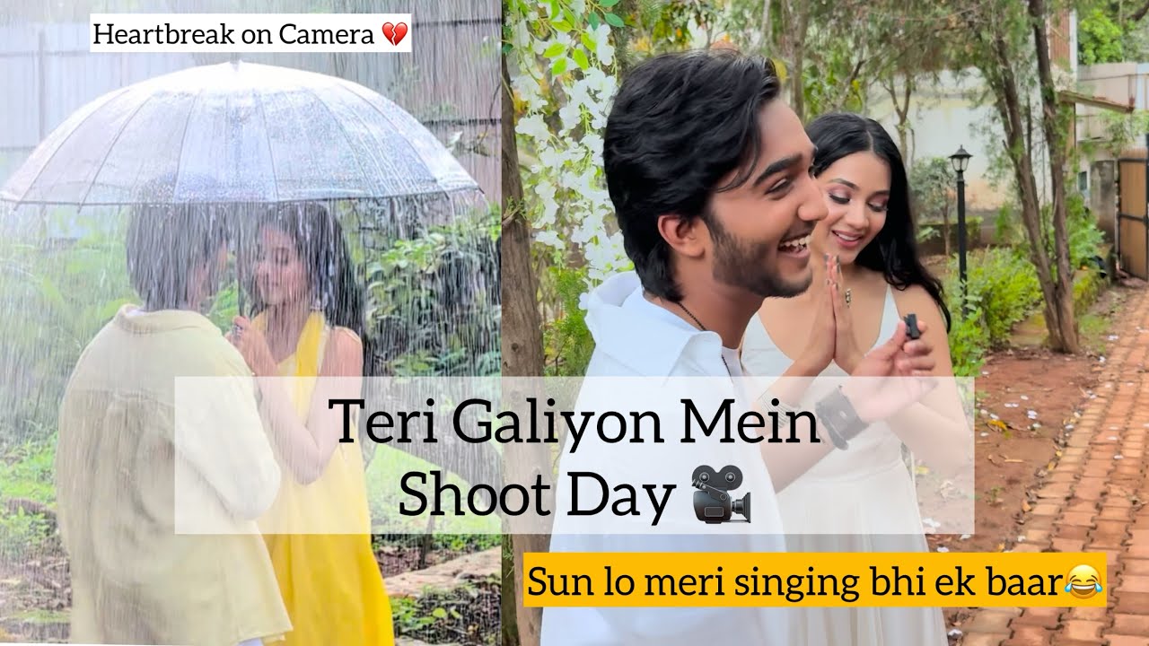 On the Set of Teri Galiyon Mein❤️🎥Sun Lo Meri Singing Bhi Ek Baar 🤣 #sanikabhoite #bts 