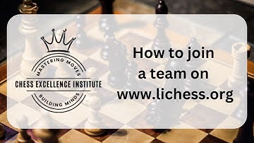 How to Join a Team on www.lichess.org in English