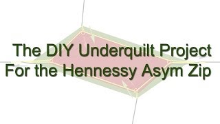 Diy Underquilt For Hennessy Hammock Asym Zip Youtube