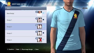 PES 2015 Most Accurate Kit Editing PS4/XBOX1 - WEST HAM Tutorial