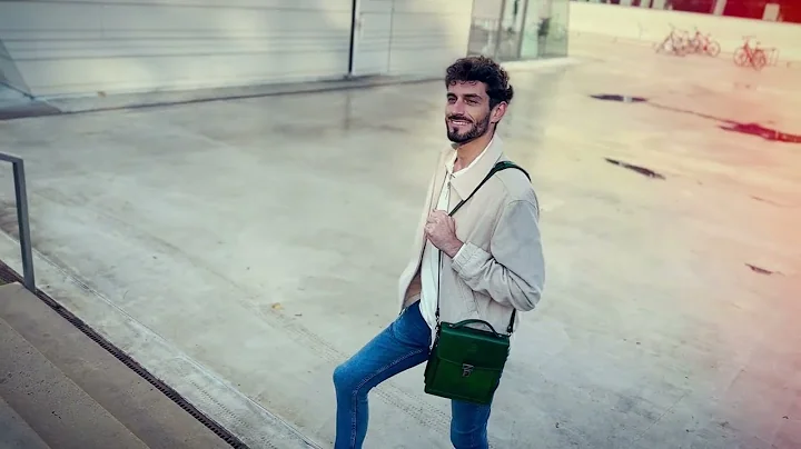 Small Green Leather Briefcase - Walden | Time Resistance Official Video