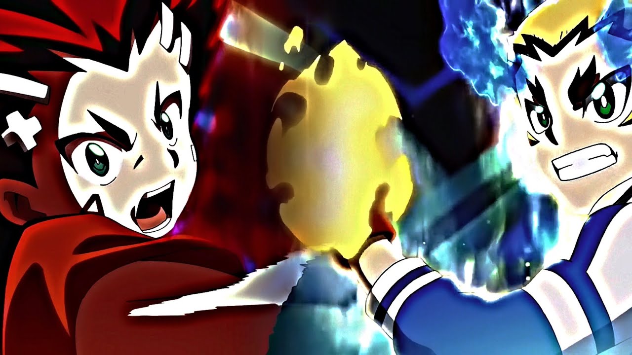 Aiga/Aiger vs Drum/Dante(Beyblade Burst BU/QS Fanmade)