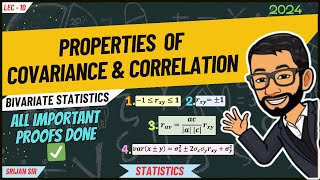 Properties of Covariance and Correlation Coefficient | Proof of Theorems | Bivariate Statistics