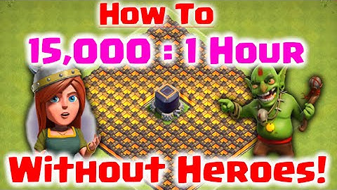 How to Farm 15,000 Dark Elixir in 1 Hour WITHOUT HEROES - Clash of Clans - Fast DE Farming Strategy