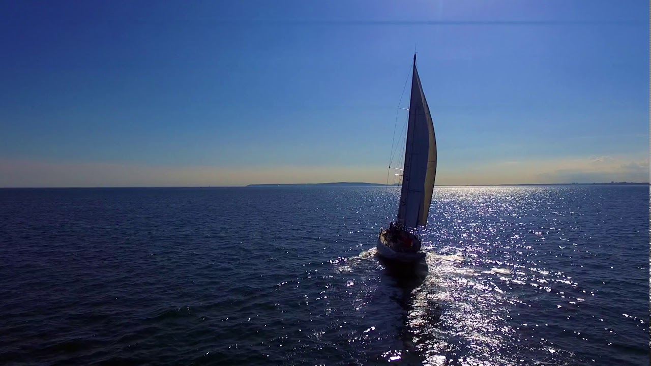 Laurent Giles 60 under sail.