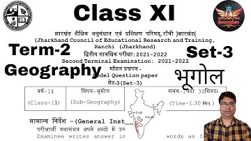 JAC Board |Class 11th Geography Term-2 Model Paper Set-3 Solution,2022