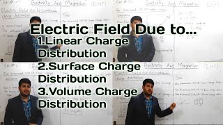 Electric Field due to Continuous Charge Distribution (Linear, Surface & Volume) | Urdu & Hindi Easy