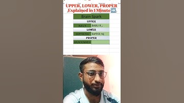 🔠Excel Text Case Formulas UPPER, LOWER, PROPER Explained in 1 Minute! #excel #exceltips #exceltricks