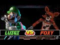 Mugen battles  luigi vs foxy  nintendo vs five nights at freddys