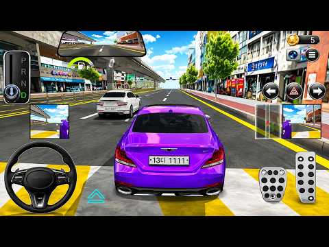 New Purple Genesis G90 Driving Through Busy City Traffic 🚗🔥 | 3D Driving Class Game 2026