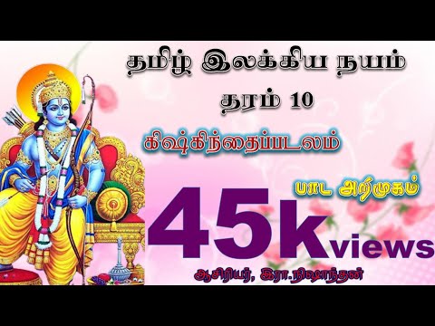 தமிழ் இலக்கிய நயம், தரம் 10,11 |கம்பராமாயணம் - கிஷ்கிந்தைப் படலம்|பாகம் 01 |ஆசிரியர் இரா. நிஷாந்தன்