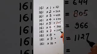 Write The Table Of 161 In 22 Second Onlyhack maths mathshack study care0