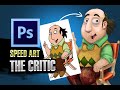 Jay sherman the critic fanart recreation  speed art  photoshop