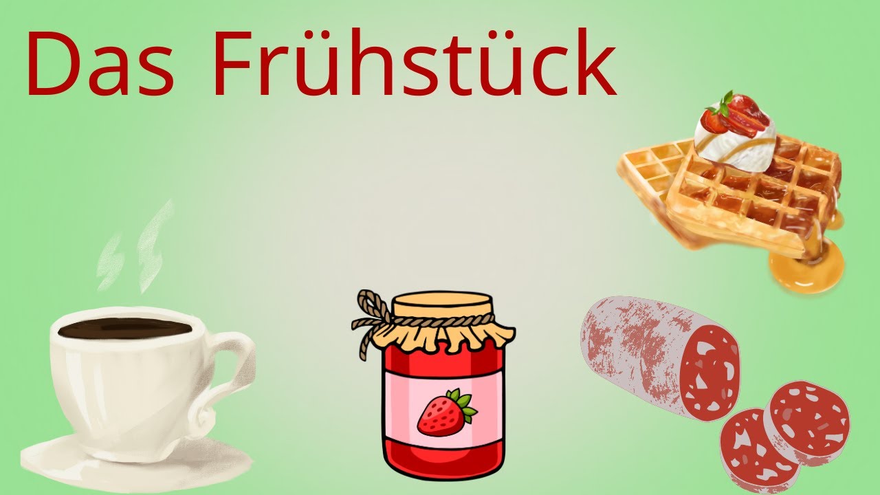 Das Frühstück (Wortschatz) / Breakfast (Vocabulary) /  الفطور باللغة الالمانية