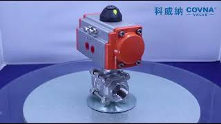 3-Piece Pneumatic Ball Valve