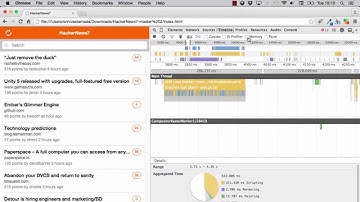 Chrome Developer Tools Timeline